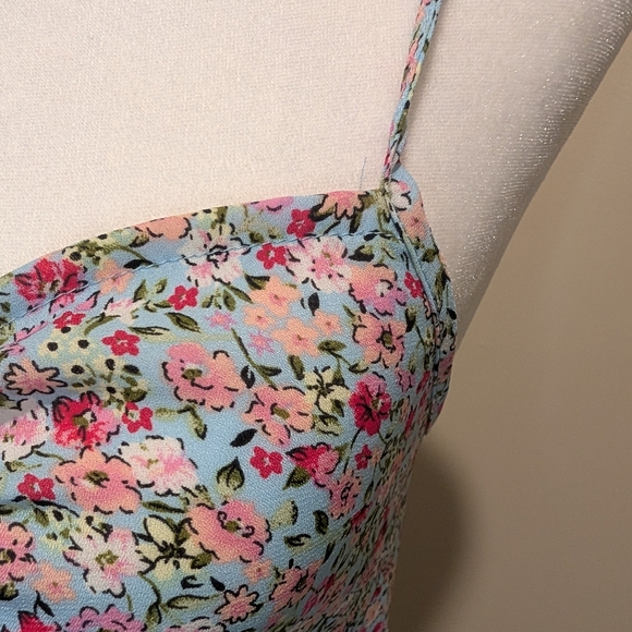 Almost Famous Multicolor Floral Maxi Dress With Spaghetti Straps - Picture 4 of 16